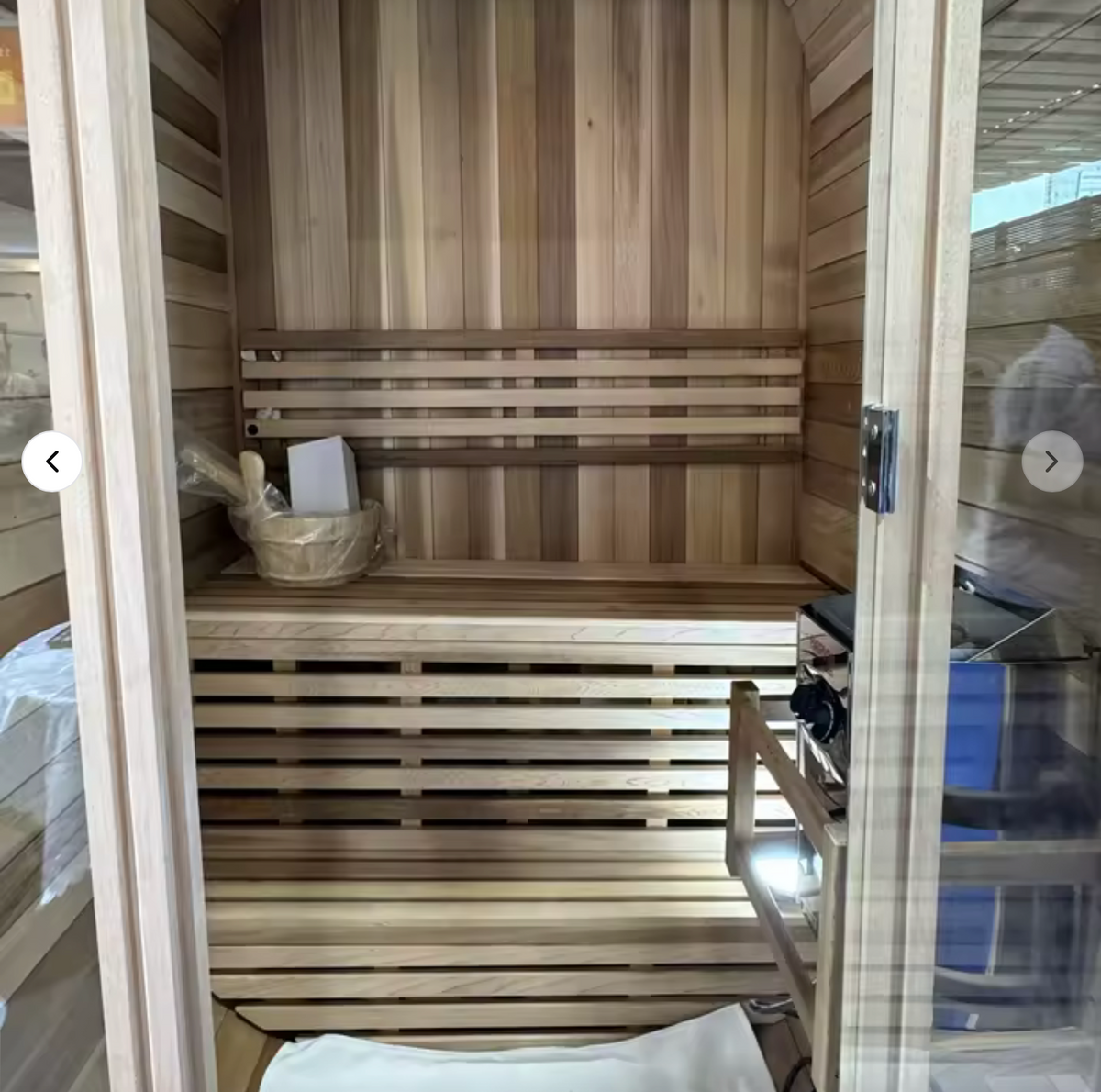 Orivon Auris One outdoor red cedar sauna for 1–2 people