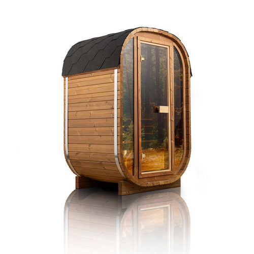 Orivon Auris One outdoor red cedar sauna for 1–2 people view 2