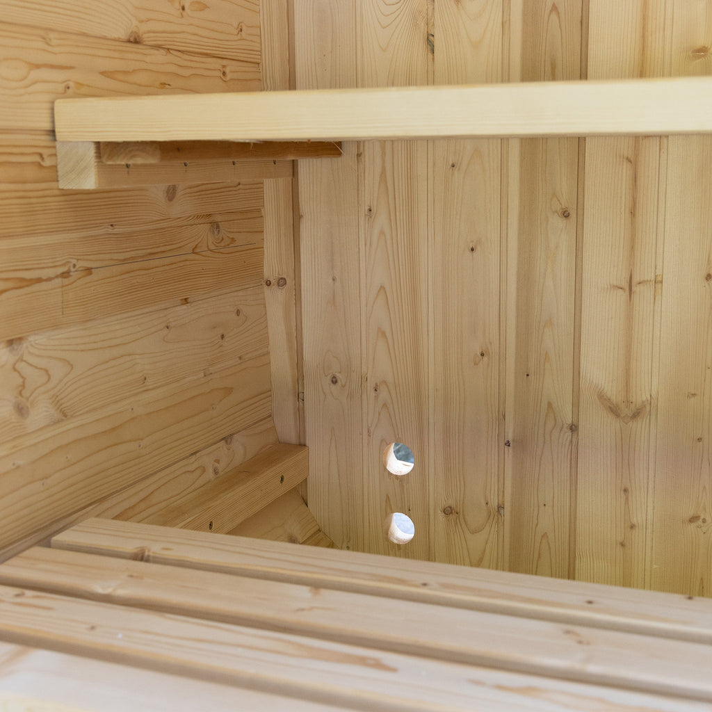 Orivon Auris One outdoor red cedar sauna for 1–2 people view 7