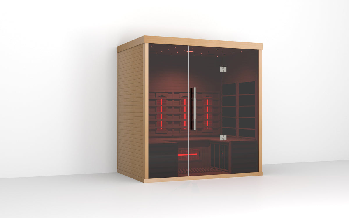 Orivon Lumin Three indoor infrared sauna for 3 people view 2