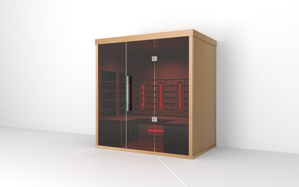 Orivon Lumin Three indoor infrared sauna for 3 people view 6