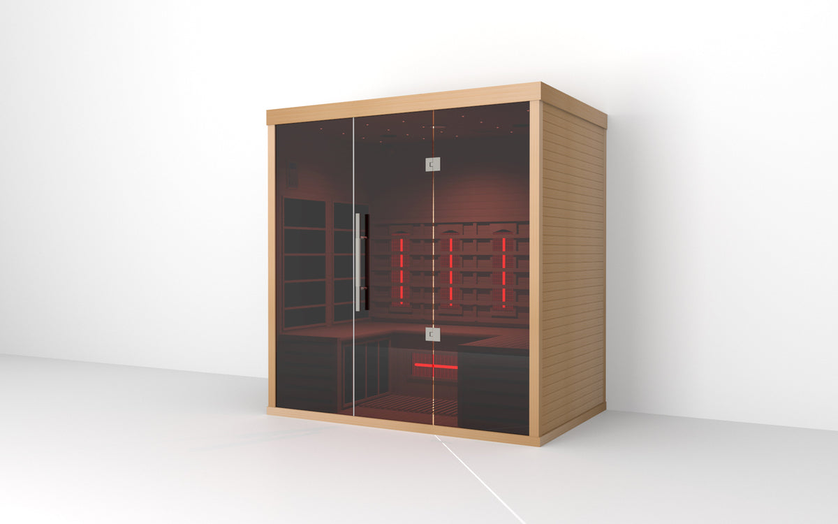 Orivon Lumin Three indoor infrared sauna for 3 people view 6